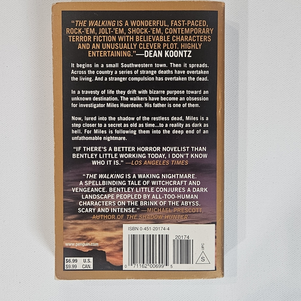 The Walking By Bentley Little Award Winning Paperback Horror 2000 - Picture 3 of 4